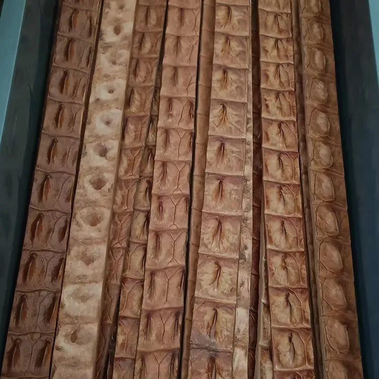 单骨原汁原味大湾鳄高端大气时尚皮带