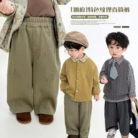 阿小轩【抓痕】阿小轩童装2025秋季新款宽松直筒男童百搭休闲裤