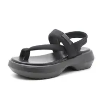 休闲凉鞋女鞋1185夏季新款厚底中跟套脚外穿时尚舒适凉鞋