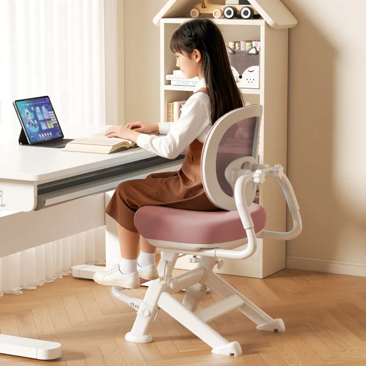 儿童学习椅学生家用矫正坐姿写字椅子2025新款升降调节不侧翻桌椅