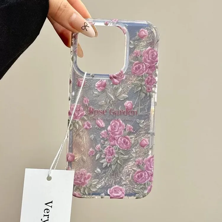 梦境玫瑰花园手机壳适用苹果16/15华为小米vivo保护套