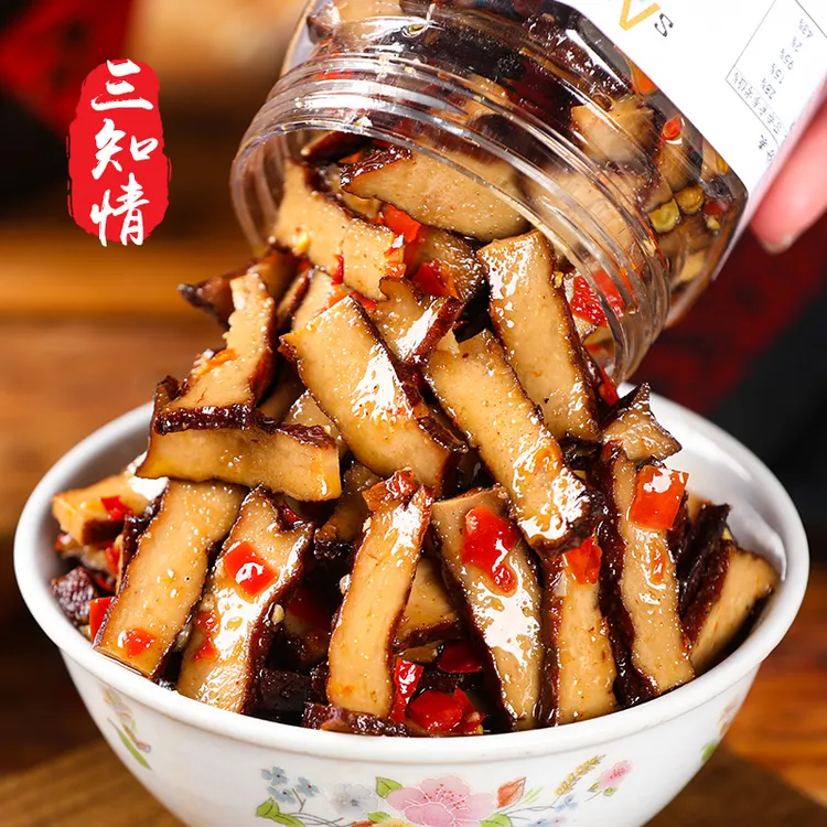 三知情 香辣香干280克/瓶 卤香干微辣开盖即食湖南风味传统