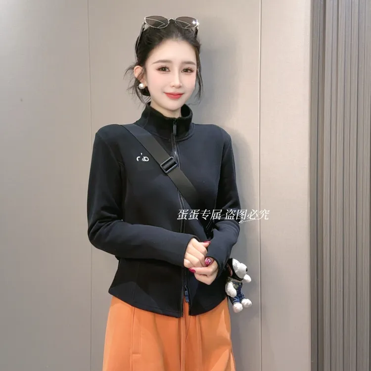【蛋蛋专属】秋冬季石墨烯小蛮腰外套户外运动立领开衫上衣加厚内搭
