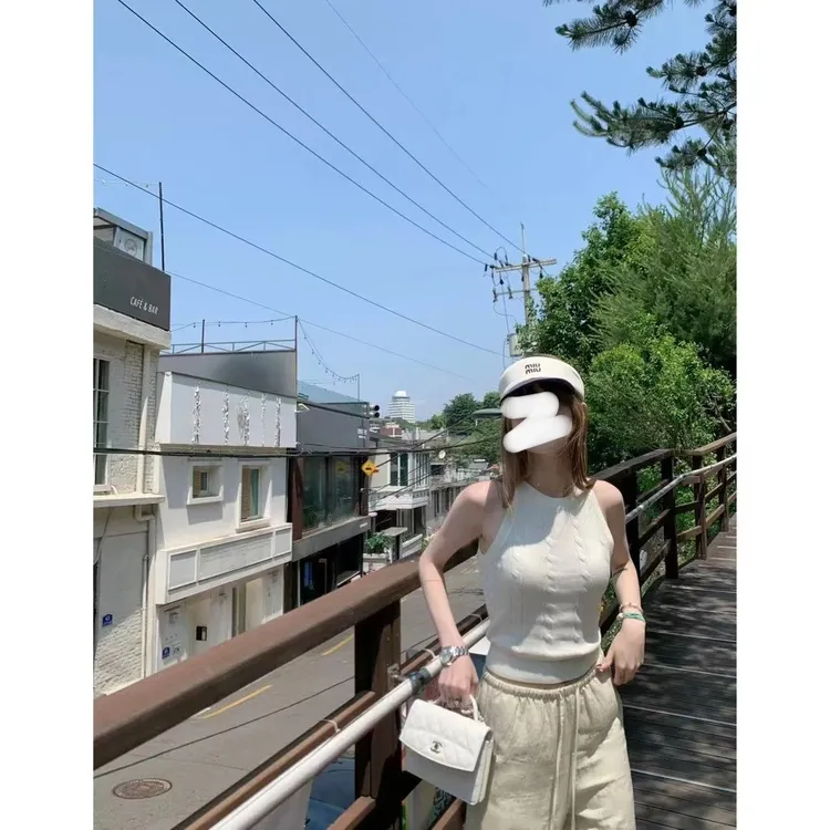 【松软 不闷热】针织背心上衣修身显瘦百搭辣妹时尚短款外穿吊带