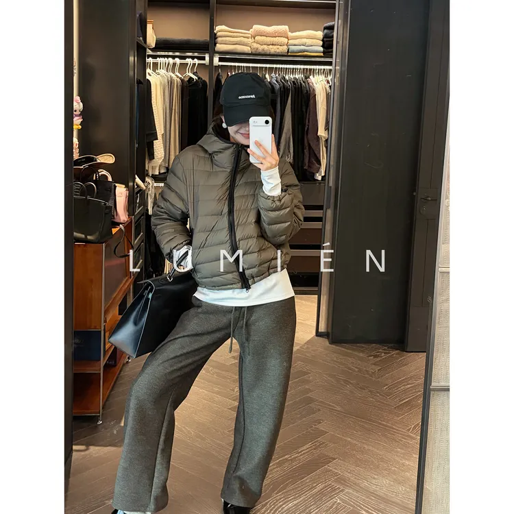 【LUMIEN 新品】2025秋冬新款排骨泡芙90绒子白鹅绒羽绒服LX5KWW295