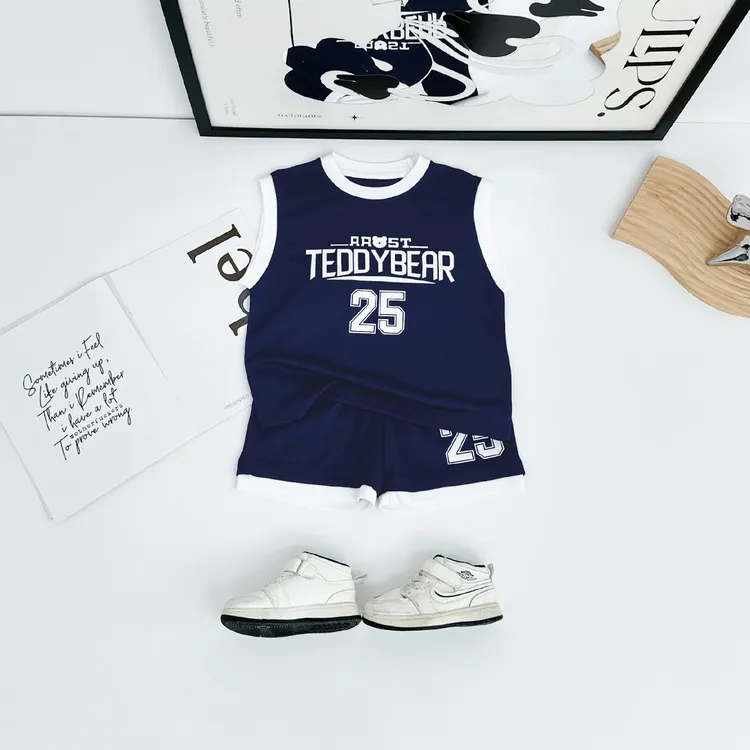 儿童套装2025新款男童篮球服两件套时尚宝宝 HZ25476