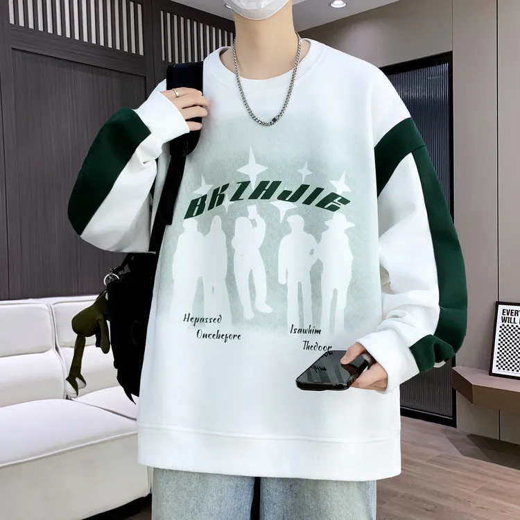 青少年卫衣男款春秋季长袖2025年新款休闲百搭宽松潮牌学生上衣服