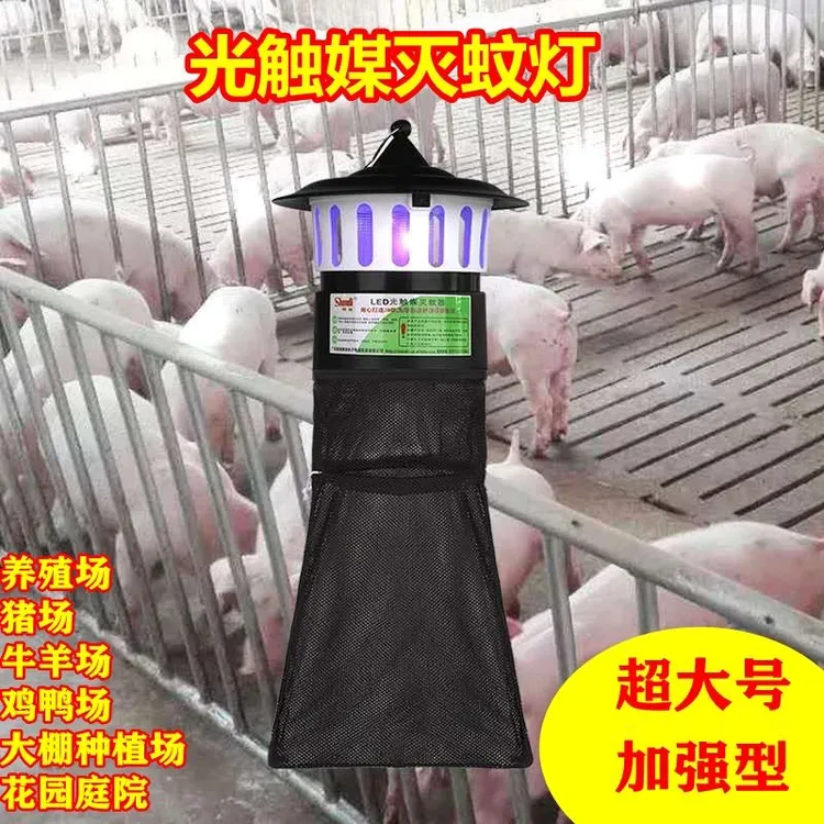 室内外灭蚊养殖场专用灭蚊猪场捕蚊牛羊鸡场灭灯户外太阳能灭蚊灯