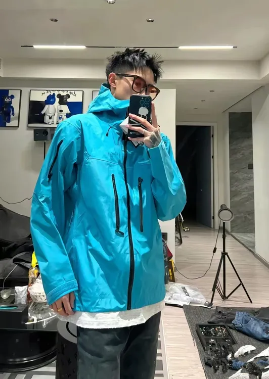 台州三门鸟平替无标SV7硬壳冲锋衣压胶防水防风保暖进藏滑雪服