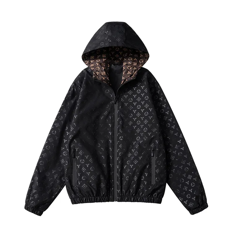 春天穿搭高级感外套男秋冬2024新款潮流时尚休闲连帽修身男士夹克