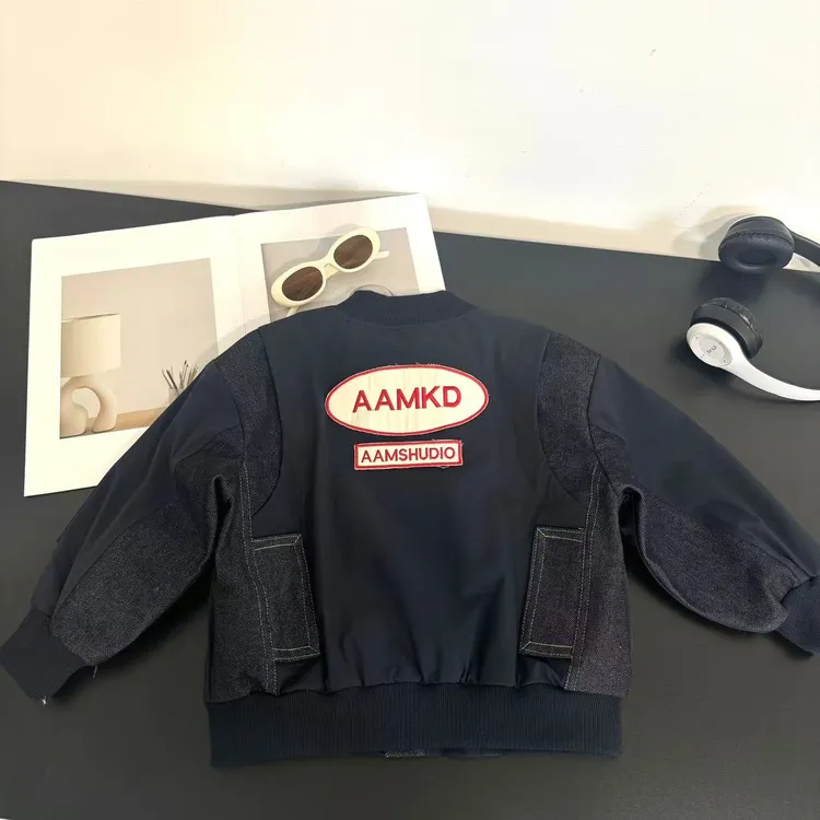 【实体品质】儿童冲锋衣夹克新款秋季男女童工装休闲棒球服外套