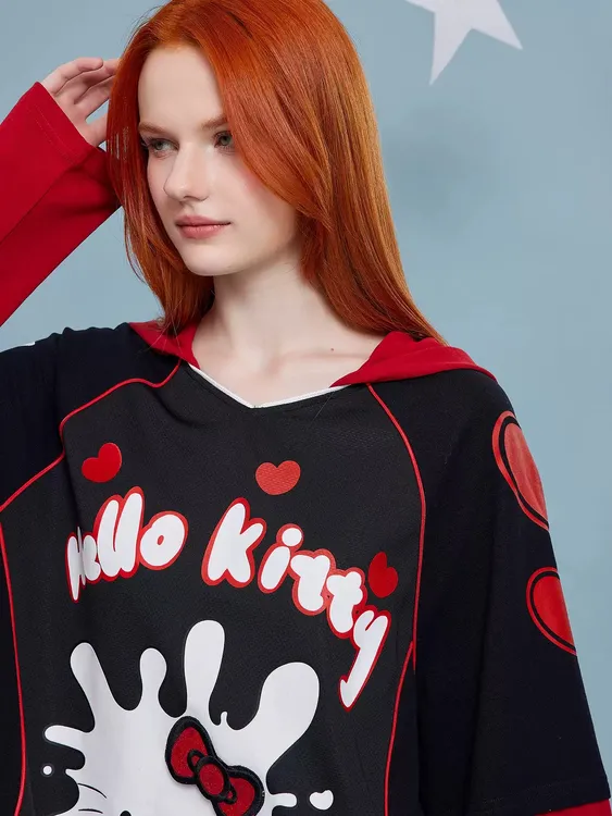 OooF！Yang水滴猫球服外套趣味印花长袖卫衣女（no退，支持换款换码）