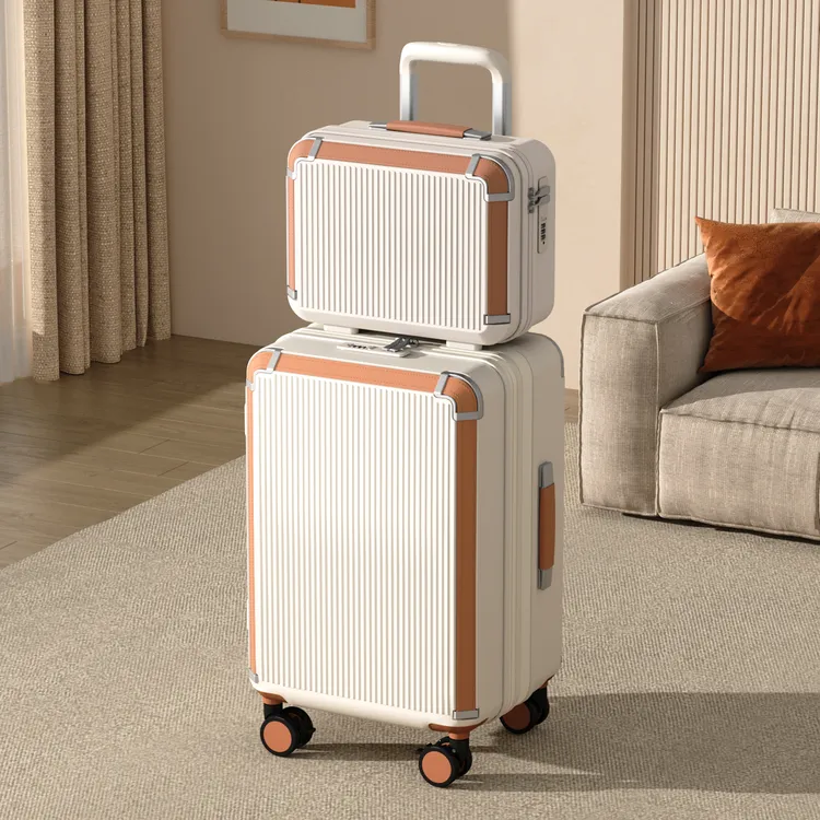 20寸可扩容旅行箱子母行李箱拉杆箱女2025新款可登机密码箱pc箱子