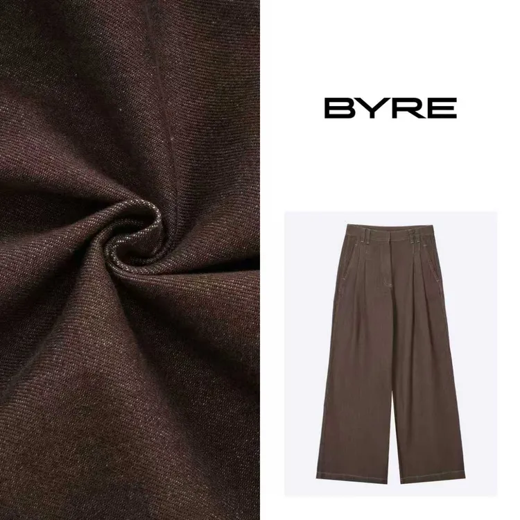 LM175 咖啡色直筒牛仔裤【机洗】