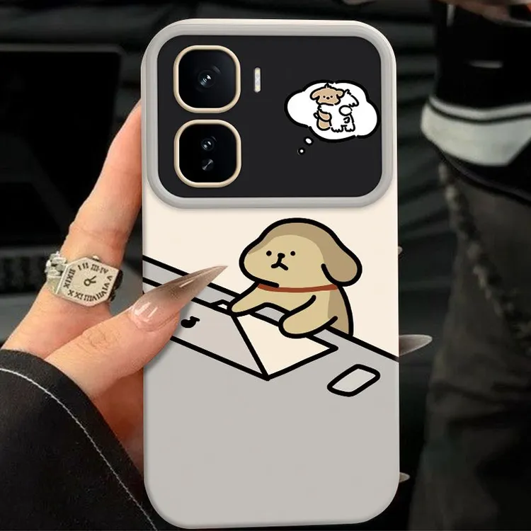 搬砖小狗适用于IQOONEO11手机壳IQOONEO10新款NEO9/8大视窗保护套