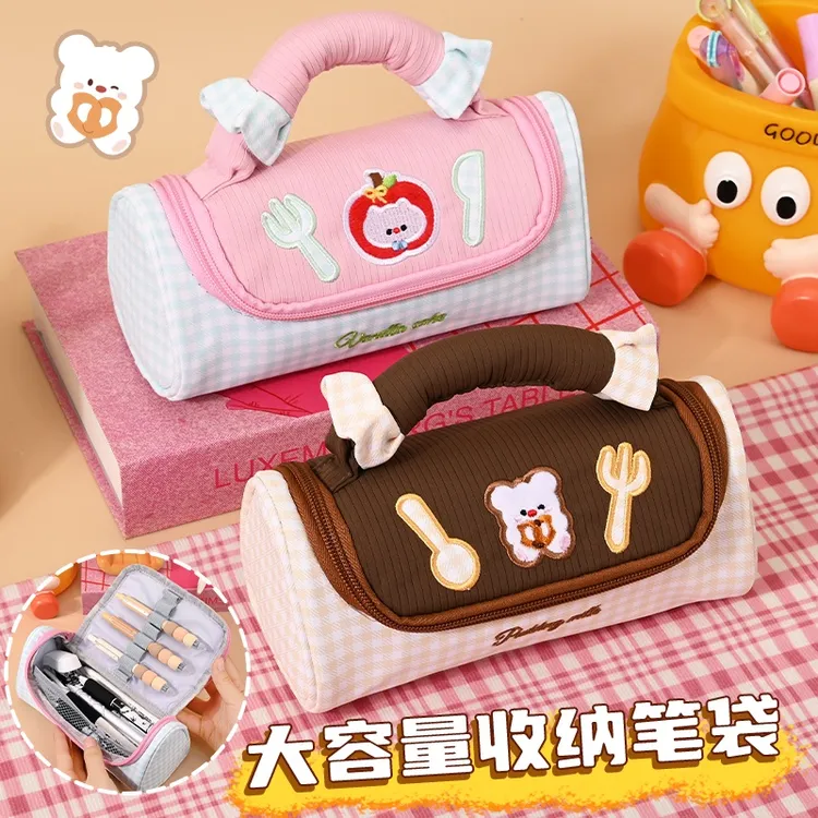 高颜值笔袋女生2025新款初中小学生高中大容量收纳学霸文具铅笔盒