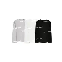 072 & RICE【极简TEE】秋季休闲圆领长袖T恤 32S055Z*
