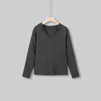人棉270克【春秋厚款】正肩连帽打底衫5097