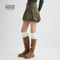 #TeenieWeenie小熊女简约半身裙25时髦俏皮绒感灯笼裙TTWH254VC1D