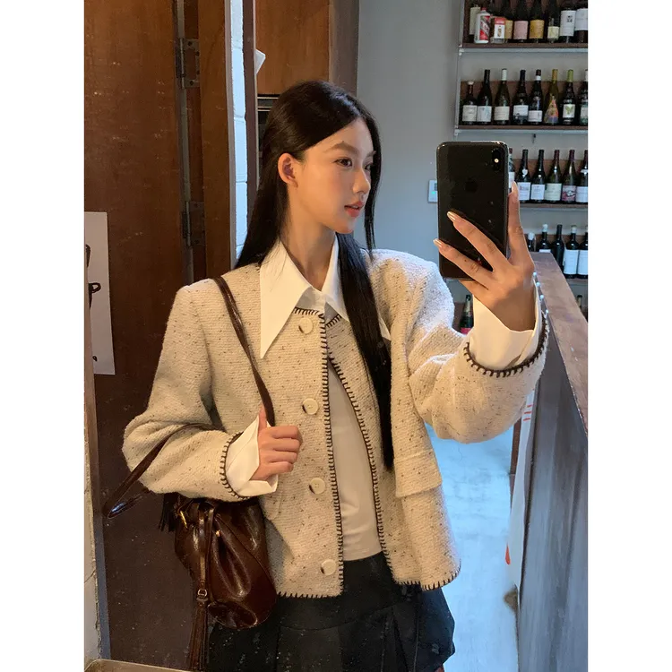 【银杏树】秋季气质时髦精致松弛感BD毛呢外套253U2637