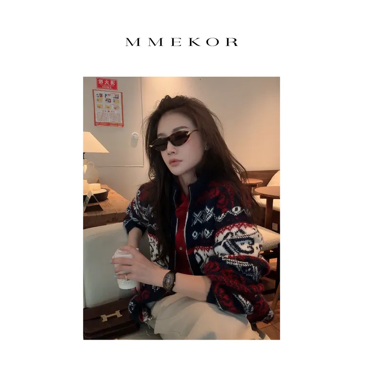 MMEKOR“佛罗伦萨”毛衣 2025新款秋款摩登街头时髦上衣 30706