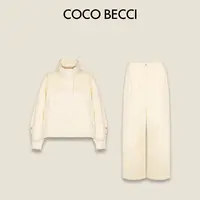 COCO BECCI【90鸭奶芙糯糯套装】拼接亮片舒适宽松套装CFQMMC354118