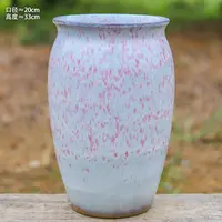 特大号高筒粉色大口径陶瓷花盆多肉老桩兰花三角梅绿植家用盆栽盆