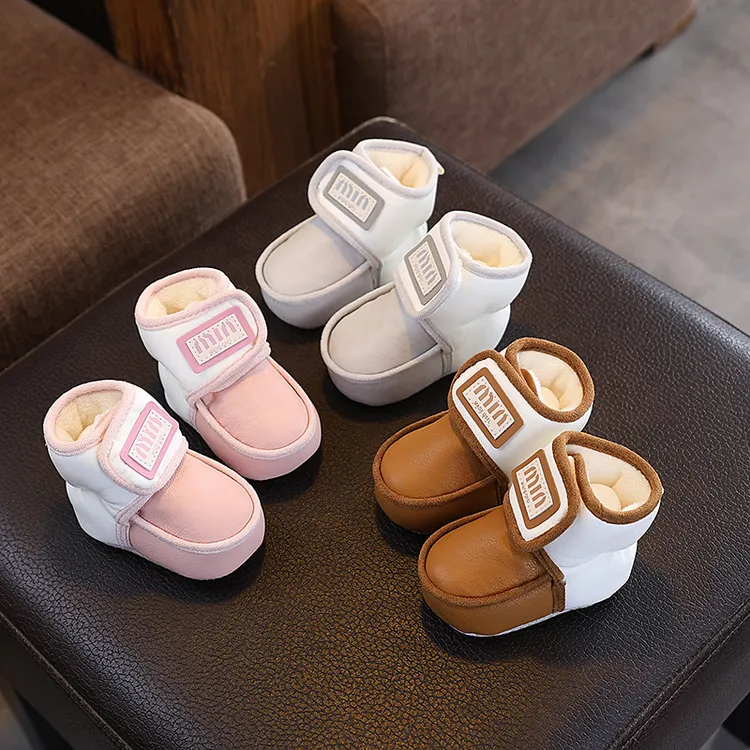 秋冬季软底婴儿棉鞋步前鞋0到1岁男女宝宝小月龄加绒保暖6-12个月