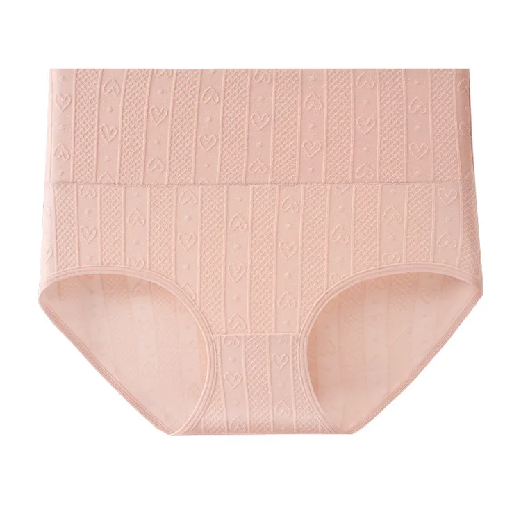 提花内裤大码高腰收腹提臀高弹防卷边抑菌裆内裤秋冬上新纯棉