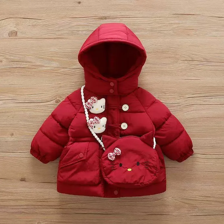女童外套新款儿童棉衣洋气宝宝棉袄冬季加绒冬装加厚棉服百搭潮童