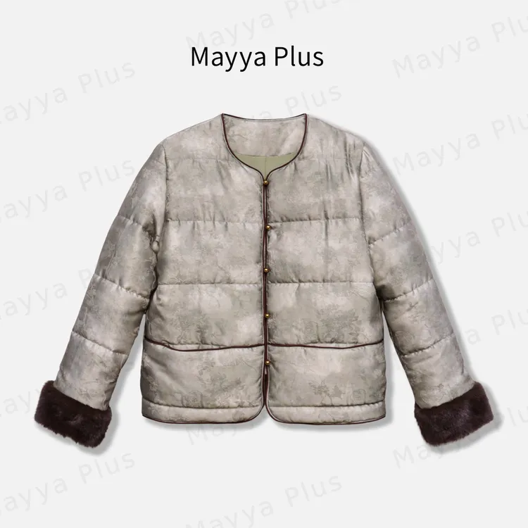 【入画风景】Mayya Plus麦芽定制秋冬新中式国风棉衣外套女32546882