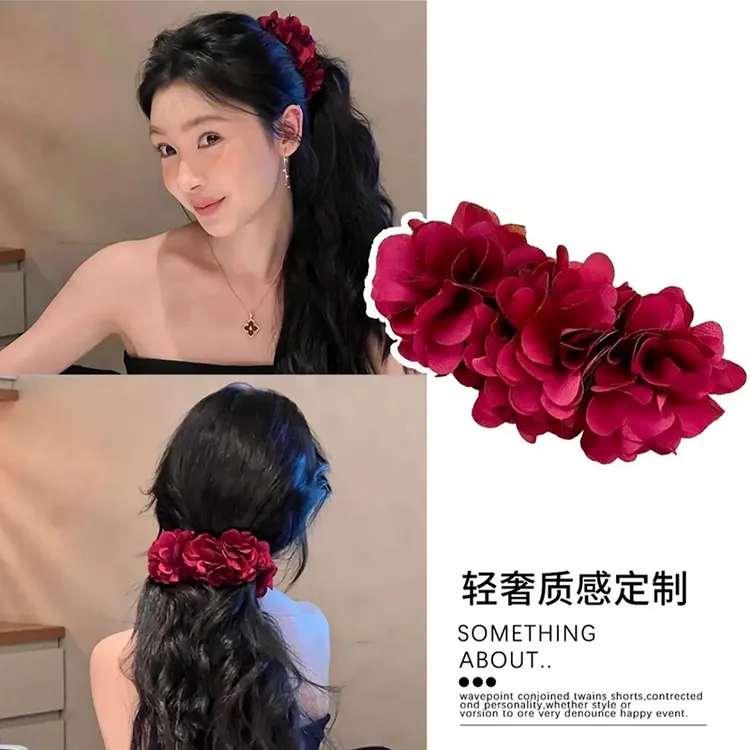 【繁花似锦】夏季新款原创手工设计氛围感爆款鲨鱼夹抓夹