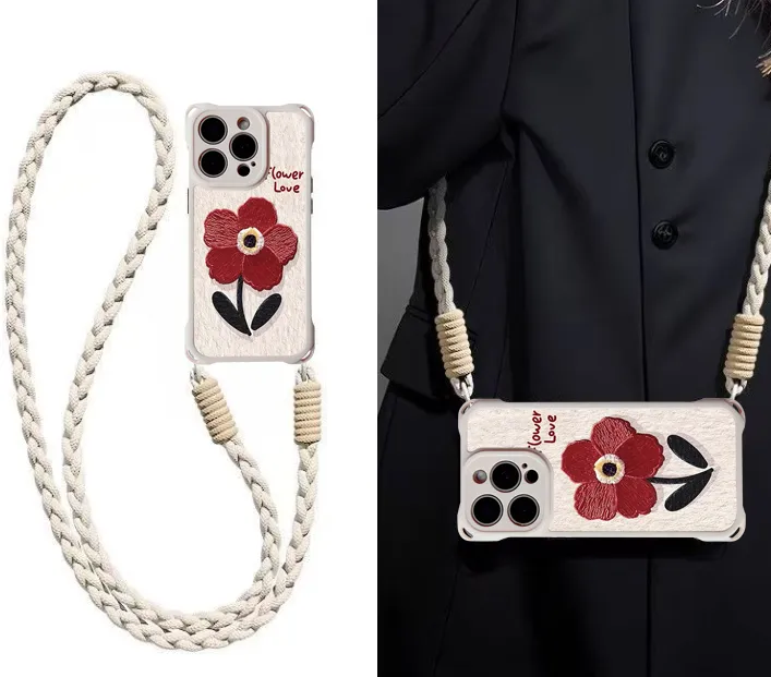 适用苹果16硅胶软壳四角挂绳手机壳15保护套14plus优质选材13可挎