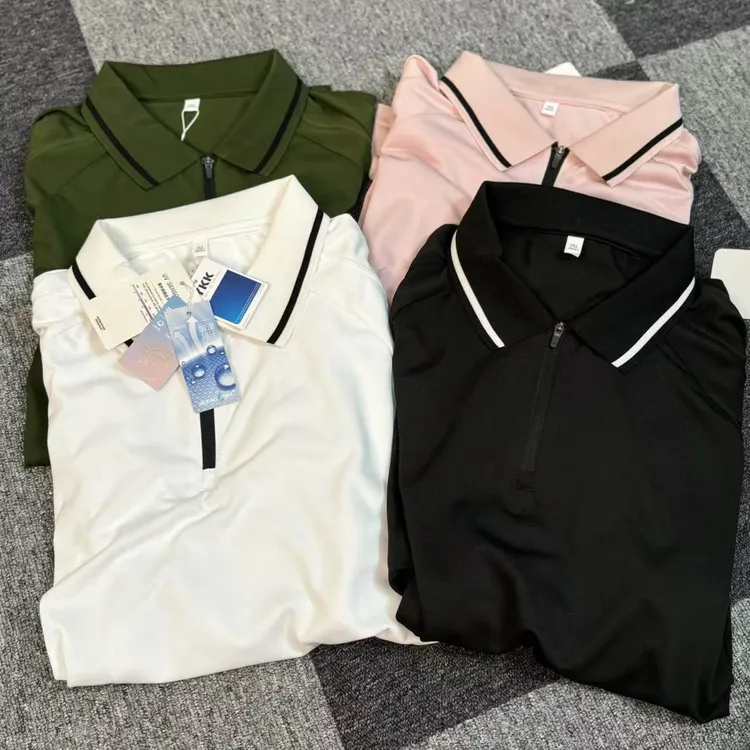 29861-简约纯色短袖透气薄款短袖POLO衫 4色