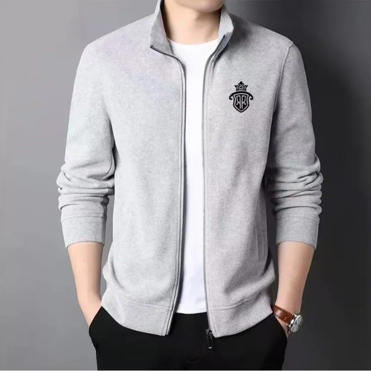 卫衣男春秋季休闲宽松长袖跑步开衫潮流百搭运动薄款拉链连帽外套