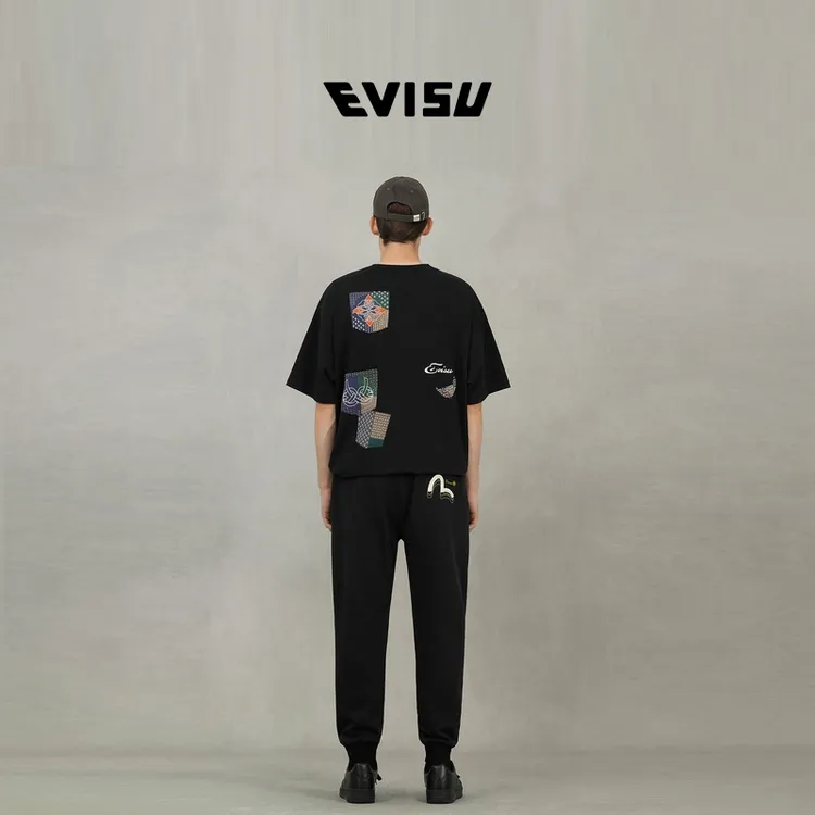 EVISU福神 2025秋季新品 男士海鸥印花卫裤2EAEPM4SP1206XXCT