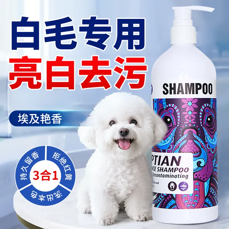 白毛专用沐浴露宠物狗狗洗澡香波除臭除螨留香蓬松泰迪比熊沐浴露
