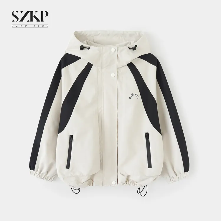 SSZKP秋季新款女童装连帽上衣中大童休闲时尚儿童外套BGYQ552755
