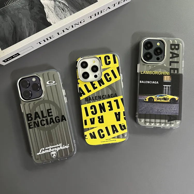 潮牌行李箱磁吸设计适用iPhone16promax手机壳苹果15高级感14防摔