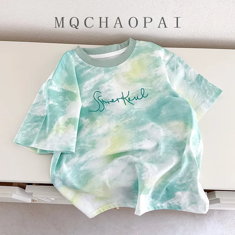 25215夏季新款短袖清新儿童男童时尚休闲时尚