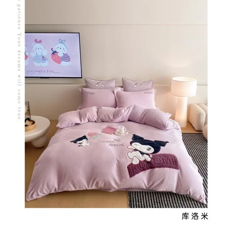 【卡通绒款】贴布绣牛奶绒 高颜值厚实软糯保暖秋冬防寒四件套