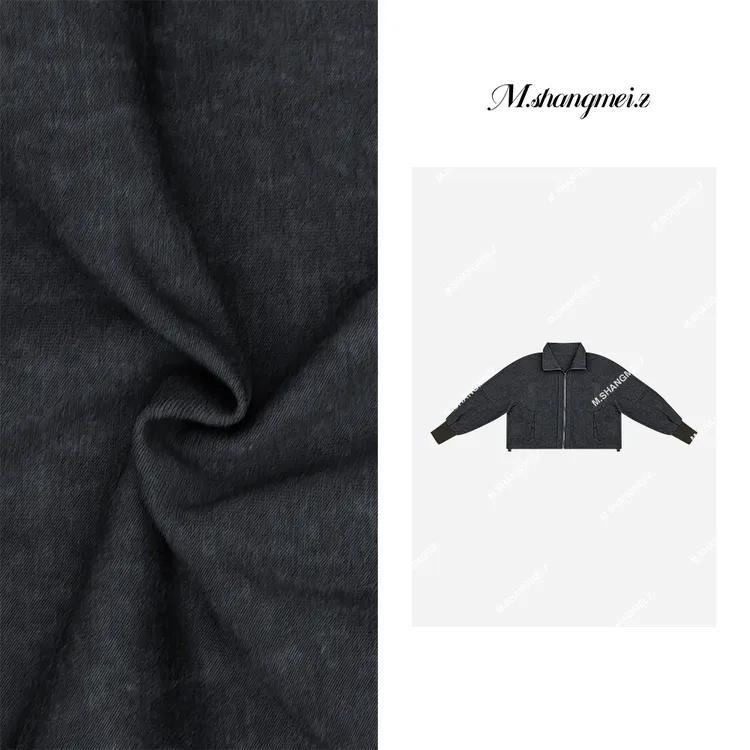 M.SHANGMEI.Z/沐熙【摩登故事】美大哥防风拉链休闲毛呢外套X090876