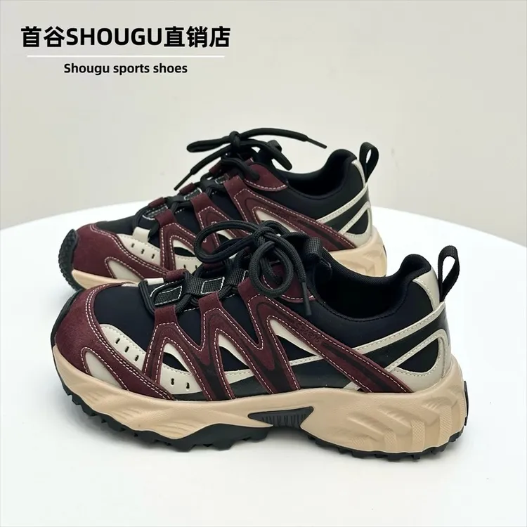 首谷爆款韩版厚底复古老爹鞋女2025早秋新款休闲时尚百搭运动鞋潮