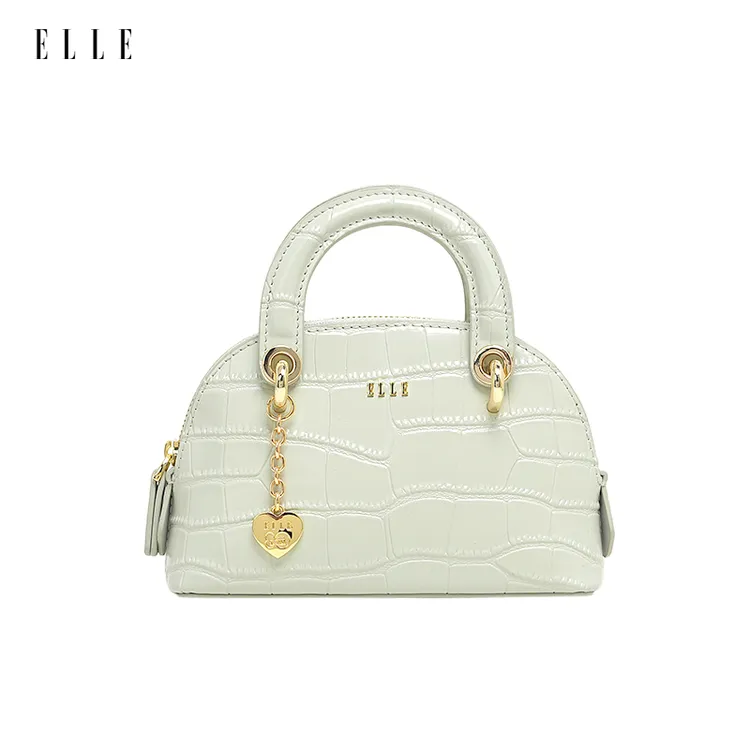 ELLE25年夏季新款时尚气质轻奢百搭鳄鱼纹潮流真皮25327