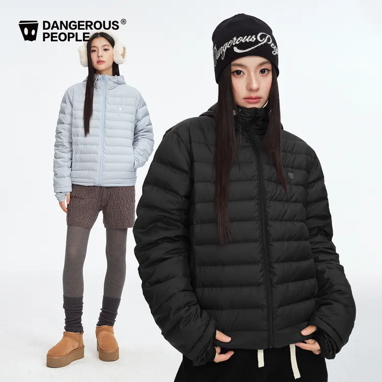 Dangerouspeople薛之谦dsp轻薄连帽排骨羽绒服90白鸭绒冬保暖外套