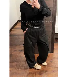 显瘦效应 | D S M D | 大码女装工装双腰头宽松休闲长裤