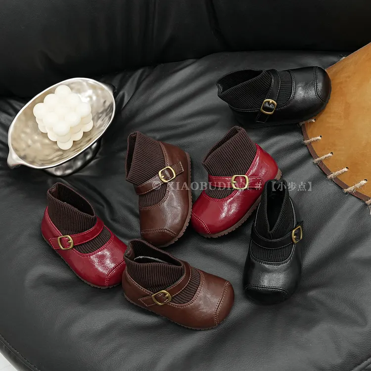 小步点女宝宝袜靴春秋婴儿学步鞋软底女宝鞋子公主鞋小女童靴子