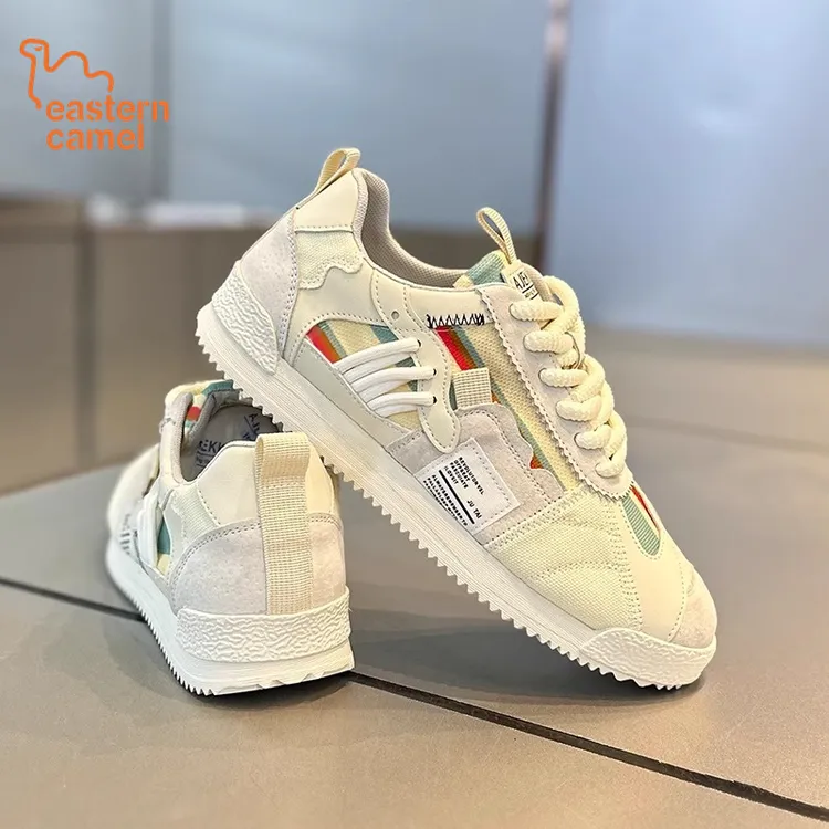 东方骆驼男鞋夏款透气软底防滑德训阿甘鞋潮流百搭休闲运动板鞋男