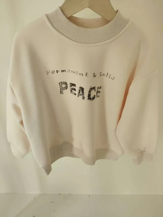 新款儿童加绒卫衣秋冬加厚休闲裤男女童装LH252085