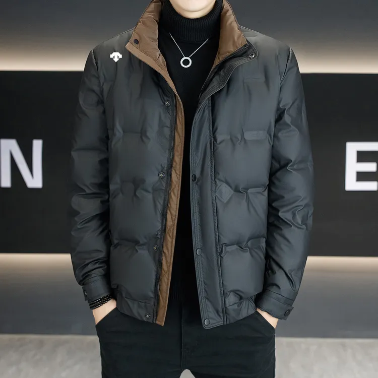 【奥莱正品】男士免洗羽绒服新款冬季外套男装加厚立领白鸭绒夹克潮